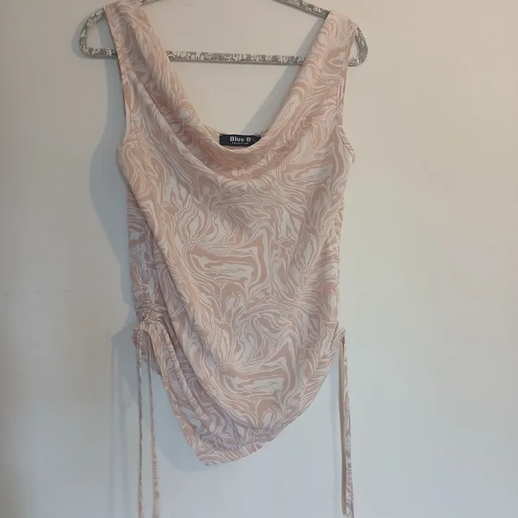 Bliss Swirl Patterned Tank Top in Soft Pink - Picture 1 of 9